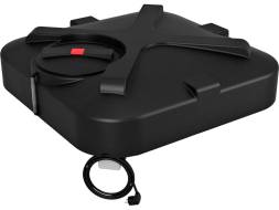 Бак пластиковый для летнего душа с подогревом, 200 л, черный [Б-200]