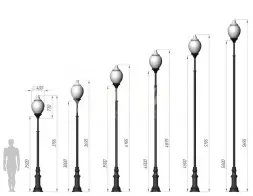 Фонарь уличный «Лотос - 1» со светильником 4,695 м