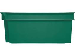 Ящик пластиковый сплошной, 600х400х250 мм, зеленый [125-2]