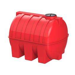 Емкость пластиковая горизонтальная для хранения воды и дизельного топлива, 5000 л, красный [TG5000S5]