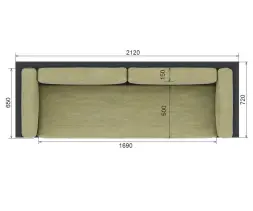 Диван «Параллель» 2 Лиственница