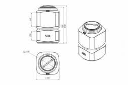 Емкость L 500 л синяя