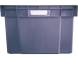 Ящик пластиковый сплошной, 600х400х250 мм, серый [125-2]