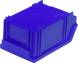 Ящик пластиковый сплошной, 170×105×75 мм, 1.34 л, синий [7968]