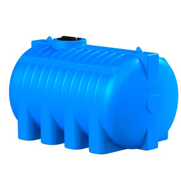 Емкость пластиковая горизонтальная для хранения воды и дизельного топлива, 8000 л, синий [TG8000S13]