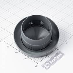 Зонт ДУ110 вентиляционный серый