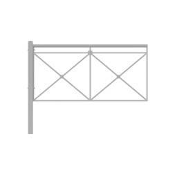 Ограждение пешеходное Крест тип 2