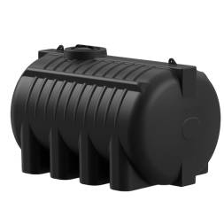 Емкость пластиковая горизонтальная для хранения воды и дизельного топлива, 8000 л, черный [TG8000S1]