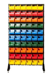 Стеллаж с пластиковыми ящиками 1801-0/0/10 Kombo