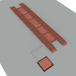 Эстакада разборная металлическая "Комфорт", 12м, грузоподъемность 50т, красная