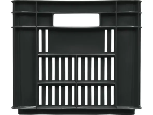Ящик пластиковый перфорированный, 500x300x264 мм, 39,6 л, черный [112]