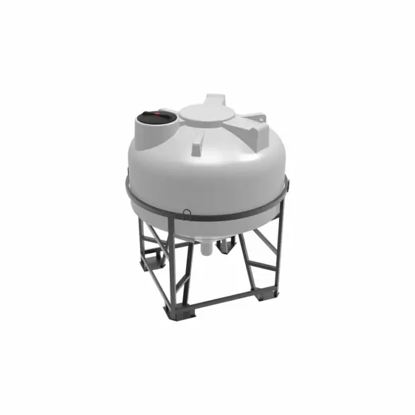 Емкость ЦКТ 3000 л с патрубком 160мм белая в обрешетке