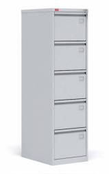 Шкаф металлический картотечный (картотека) Пакс-Металл КР-5, A4, 5 ящиков, 1645x465x630 мм