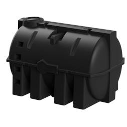 Емкость пластиковая горизонтальная для хранения воды и дизельного топлива, 10000 л, черный [TG10000S1]