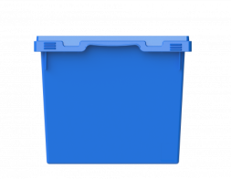 Контейнер пластиковый вкладываемый INSTORE, 600х400х325 мм, синий [KV 6432]