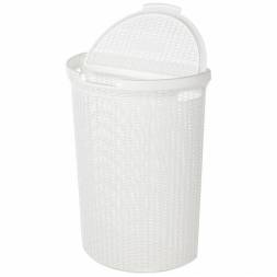 Корзина для белья Eco Style, 45л, белый