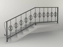 Кованые металлические перила МП9, 1 пог. м.