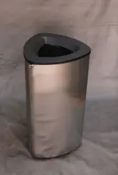 Урна-пепельница Абсолют, шлифованная/ полированная, пакетодержатель, 60 л