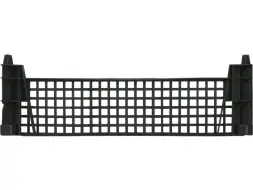 Ящик пластиковый перфорированный, 400x300x110 мм, 9 л, черный [101]