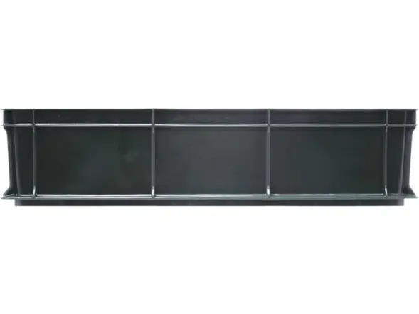 Ящик пластиковый сплошной, 600x400x140 мм, 27 л, серый [705.03.01]