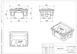 Ящик для песка 250 литров