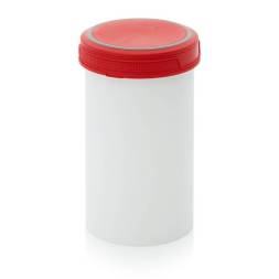 Банка 2 л с внутренней крышкой, красная