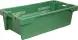 Ящик пластиковый перфорированный, 800x400x225 мм, 72 л, зеленый [211-1]