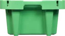 Ящик пластиковый перфорированный, 800x400x225 мм, 72 л, зеленый [211-1]