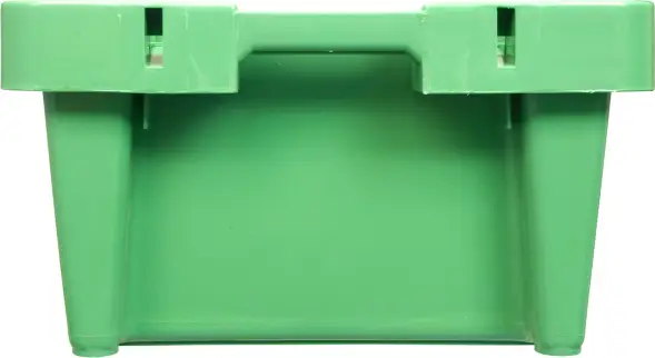 Ящик пластиковый перфорированный, 800x400x225 мм, 72 л, зеленый [211-1]