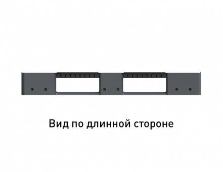 Паллет (поддон) пластиковый сплошной на 3-х полозьях, 1200x800x150 мм, серый [02.117F.91.PEF.S.]