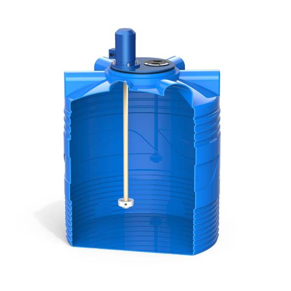 Емкость V 500 литров с турбинной мешалкой