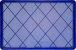 Ящик пластиковый перфорированный, 600x400x180 мм, 35 л, синий [706.01.01]