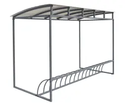 Велопарковка с навесом Velo-9 15 мест (3340 мм)