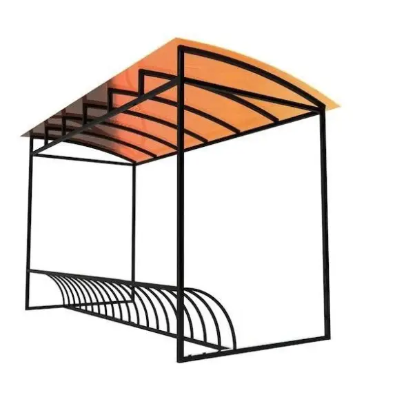 Велопарковка с навесом Velo-9 15 мест (3340 мм)