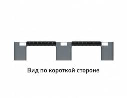 Паллет (поддон) пластиковый усиленный перфорированный на 3-х полозьях, 1200x800x150 мм, серый [02.117.91.PEF.S.Т20X]