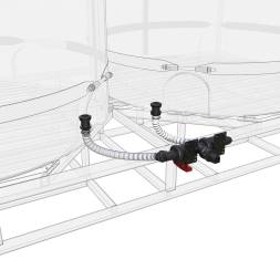 Комплект полного слива боковой с кранами G2 на две емкости TR