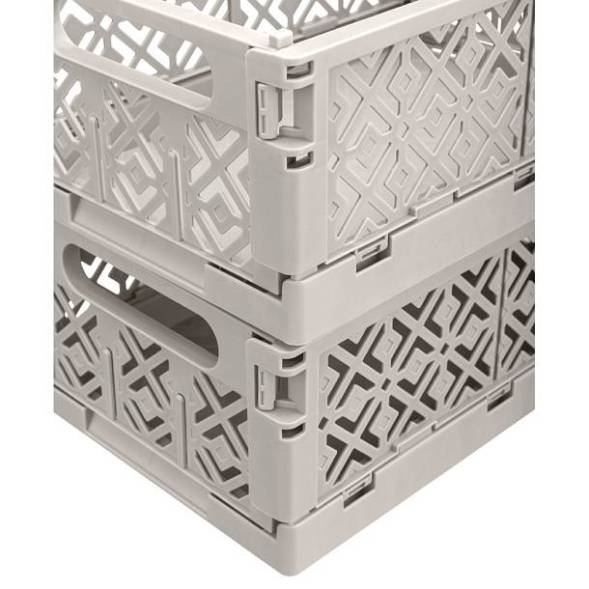 Ящик пластиковый складной ECONOVA Stocky M, 249х167х103 мм, 3.4 л, светло-бежевый [434297434]