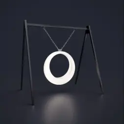 Светящиеся качели с конструкцией «Ring» 3 кольца, подсветка RGB