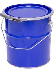 Ведро металлическое, ВМо 3б, 3 л, крышка-обруч, синий [5060]