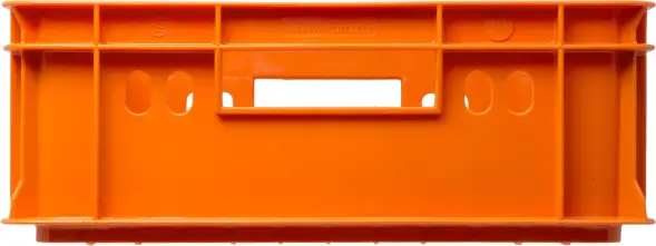 Ящик пластиковый перфорированный, 600x400x150 мм, 28 л, оранжевый [418]