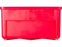 Контейнер полочный пластиковый, 500x185x100 мм, 9.25 л, красный [6004]