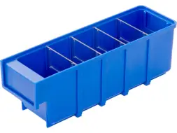 Контейнер полочный пластиковый, 300x92x100 мм, 2.76 л, синий [6005]