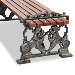 Банкетка чугунная «Львы» 3,0 м (3 опоры)