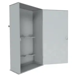 Шкаф металлический для 2х кислородных баллонов усиленный 1775x622x410 мм Светло-серый