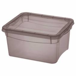 Ящик пластиковый универсальный ECONOVA Колор-Стайл, 2 л, 165x157x90 мм, коричневый [431249514]