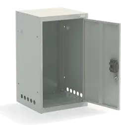 Шкаф для газовых баллонов ШГР 27-1-4(27л) 700x400x385 мм Светло-серый