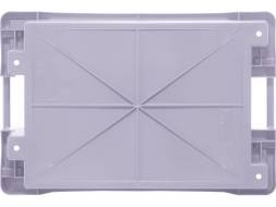 Ящик пластиковый со сплошными стенками и дном, 600х400х150 мм, серый [225]