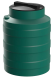 Бочка (емкость) пластиковая вертикальная с крышкой, 100 л, зеленый [TV100S2]