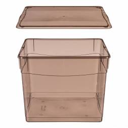 Ящик пластиковый универсальный ECONOVA Колор-Стайл, 34 л, 400x335x315 мм, коричневый [431278214]