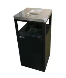 Урна-пепельница Пассаж, 435х435х950 мм, с емкостью, 50 л